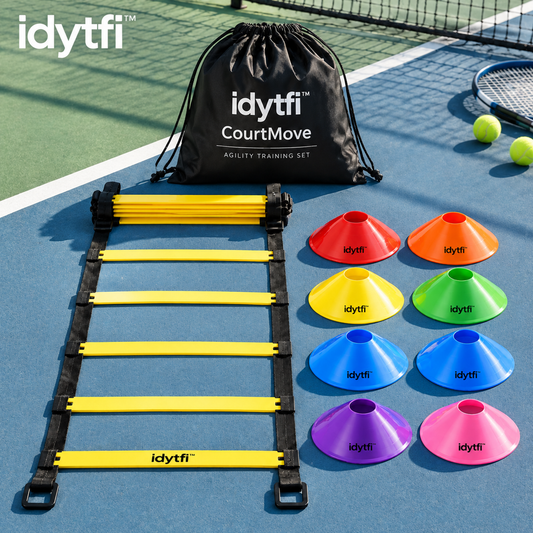 idytfi™ CourtMove Footwork Training Kit — scene