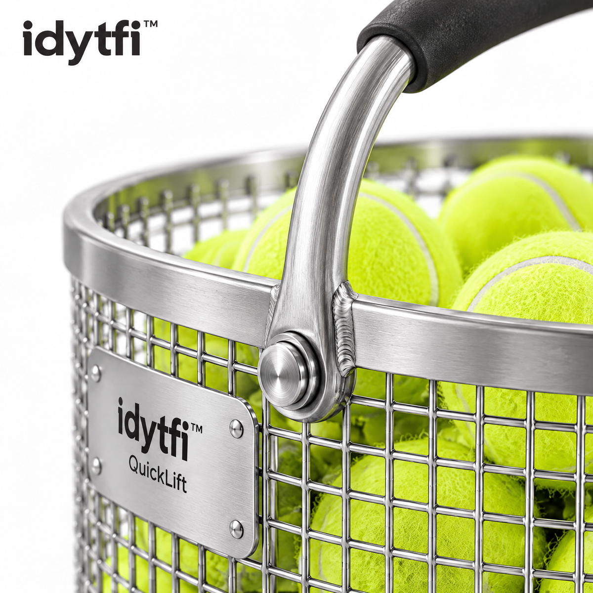 idytfi™ QuickLift Tennis Ball Hopper — detail