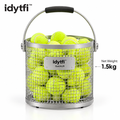 idytfi™ QuickLift Tennis Ball Hopper — weight or alternate view