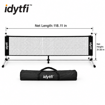 idytfi™ FlexCourt Portable Practice Net — dimensions