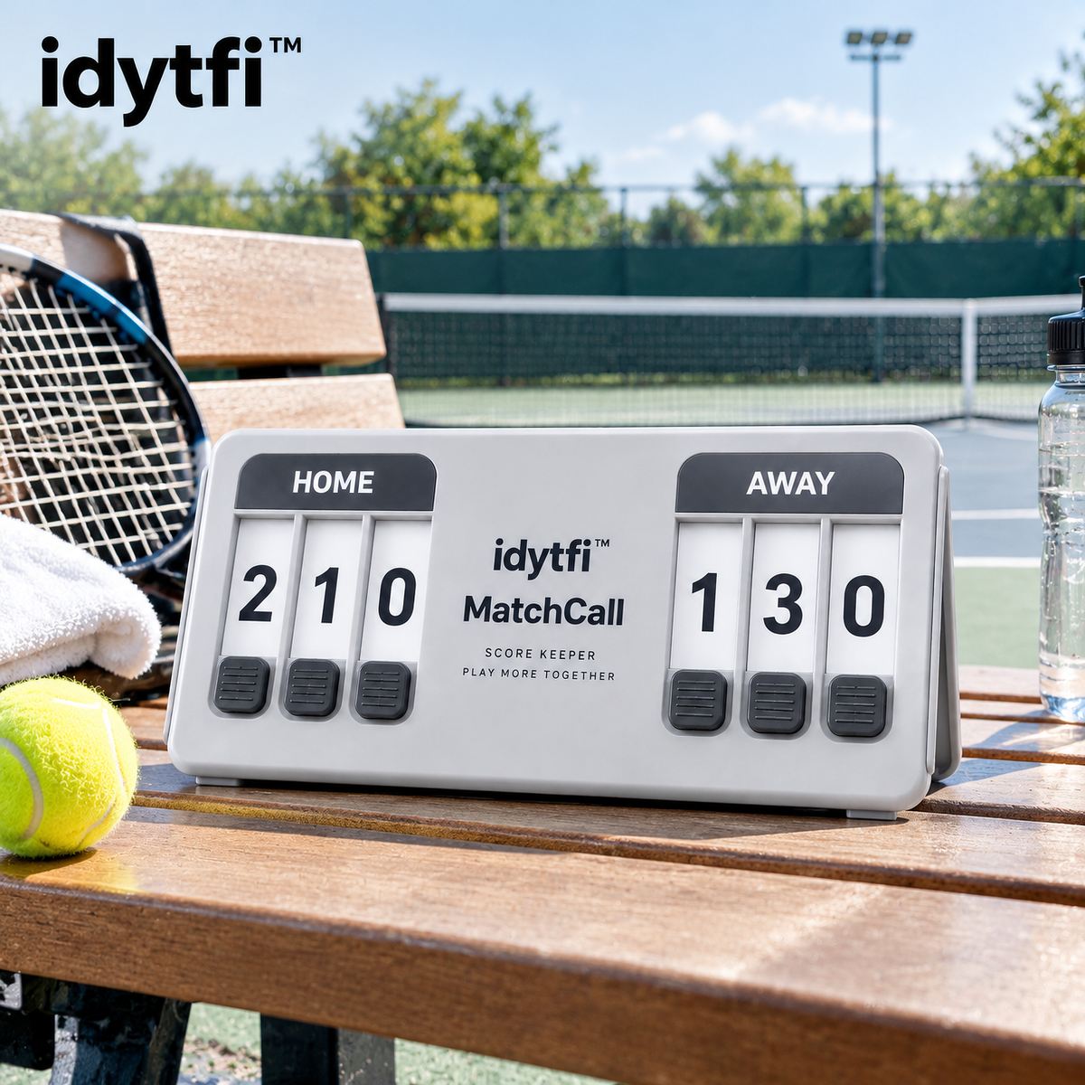 idytfi™ MatchCall Portable Scoreboard — scene