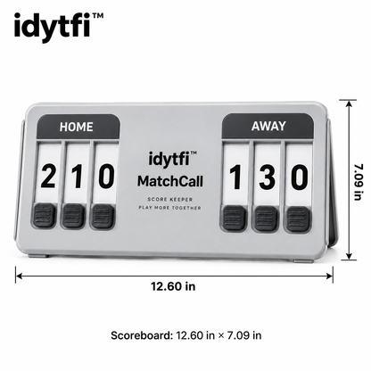 idytfi™ MatchCall Portable Scoreboard — dimensions