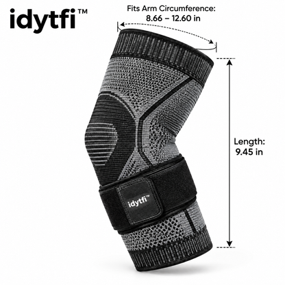 idytfi™ ComfortFit Tennis Elbow Support Sleeve — dimensions
