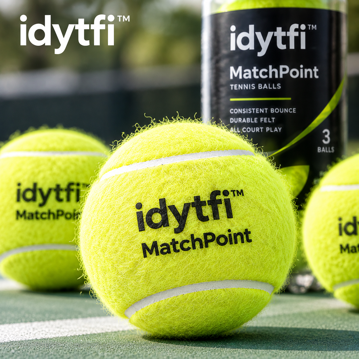 idytfi™ MatchPoint Tennis Ball Set — detail