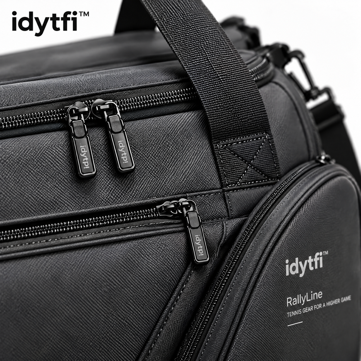 idytfi™ RallyLine Tennis Racket Duffel — detail