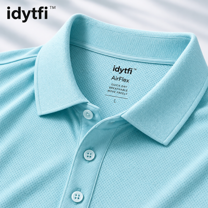 idytfi™ AirFlex Performance Tennis Polo — detail