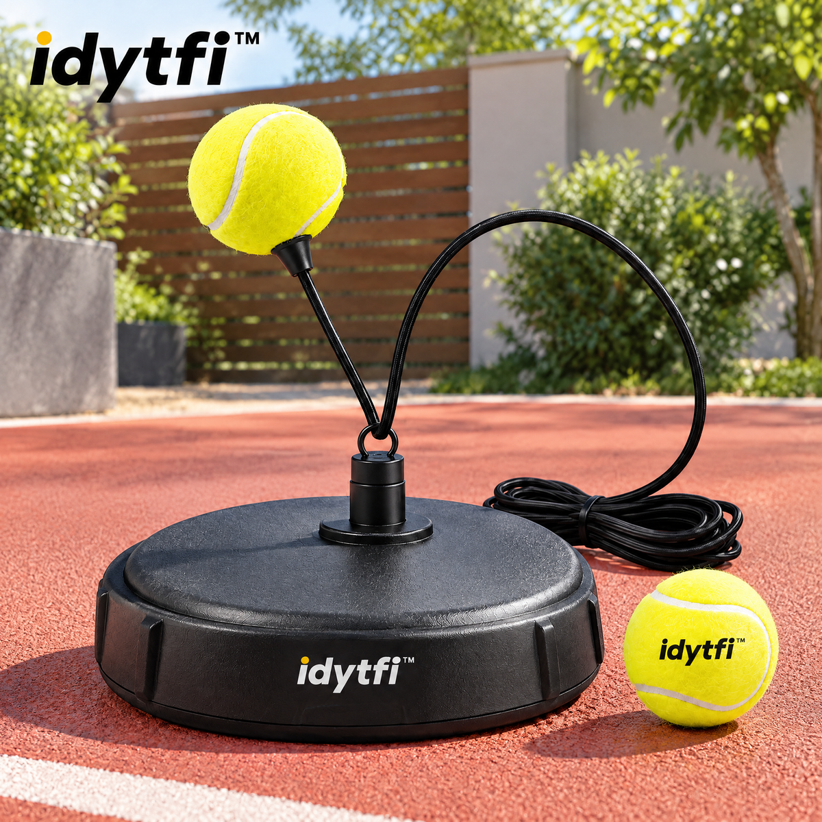 idytfi™ RallyReturn Solo Tennis Trainer — scene