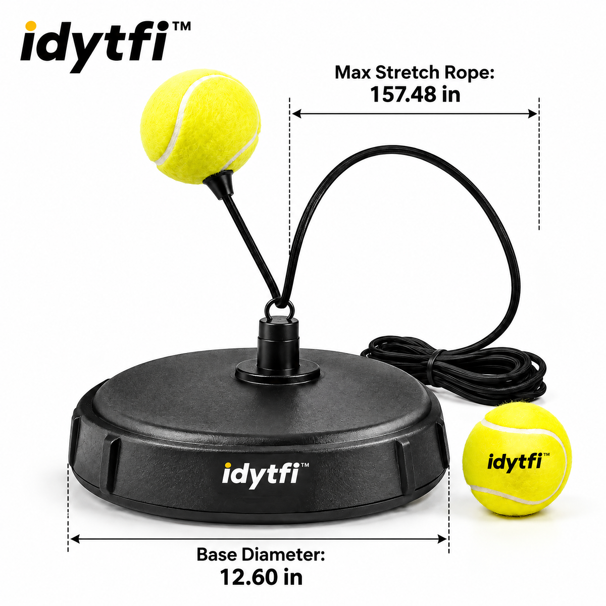 idytfi™ RallyReturn Solo Tennis Trainer — detail