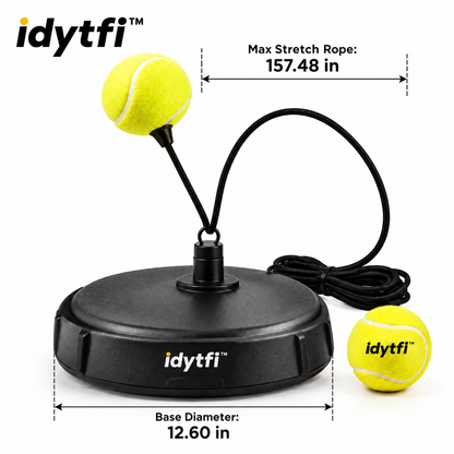 idytfi™ RallyReturn Solo Tennis Trainer — dimensions